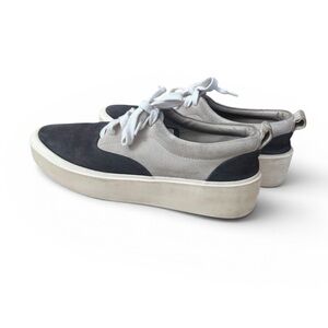 FEAR OF GOD Low-Top Suede Sneakers in Dark & Light Gray Size 38 (US Men's 5)